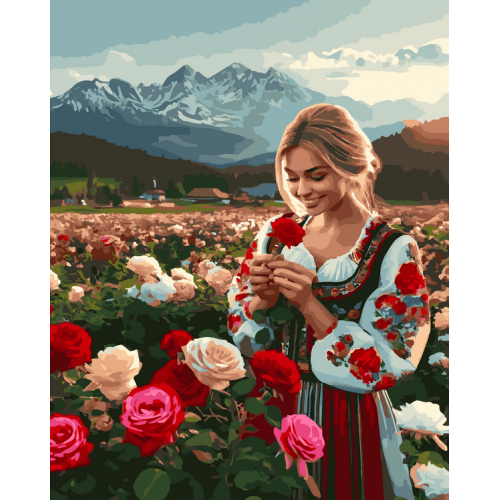 Рисуване по номера - Цвете от Балкана (по авторско право)